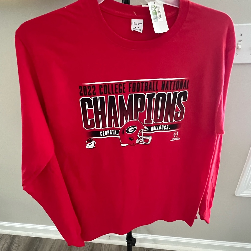 Georgia Bulldogs '2022 College Football National Champions' Long Sleeve Tee